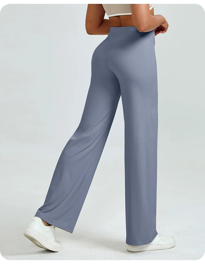 Legginsy do jogi z wysokim stanem modelujące pośladki Mineralny fiolet