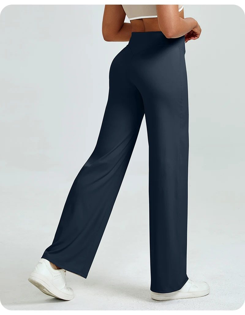 Legginsy do jogi z wysokim stanem modelujące pośladki Niebieski ming