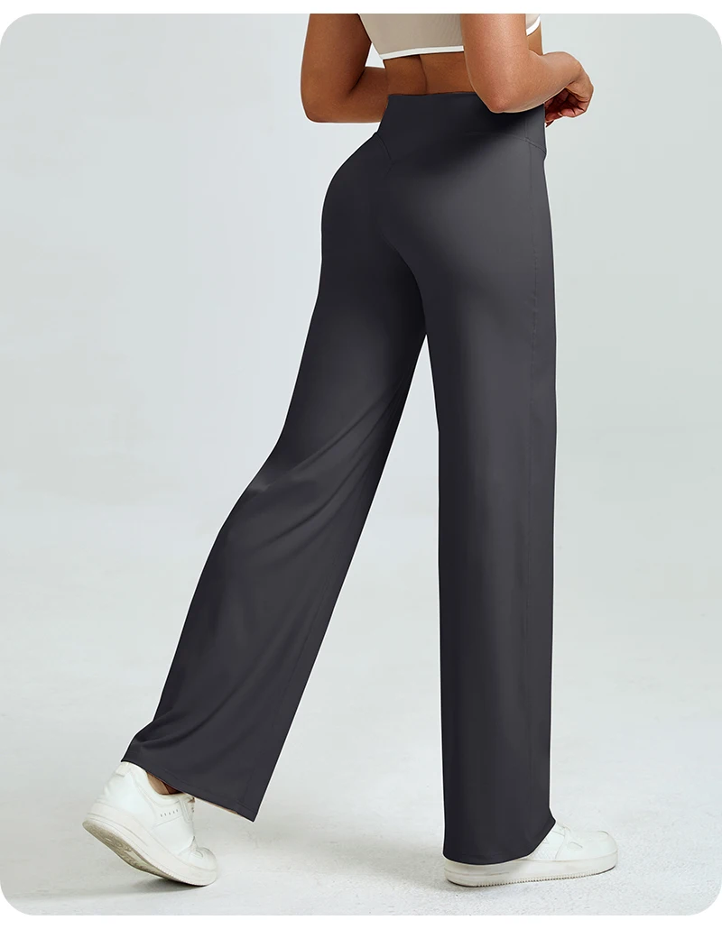Legginsy do jogi z wysokim stanem modelujące pośladki Szary