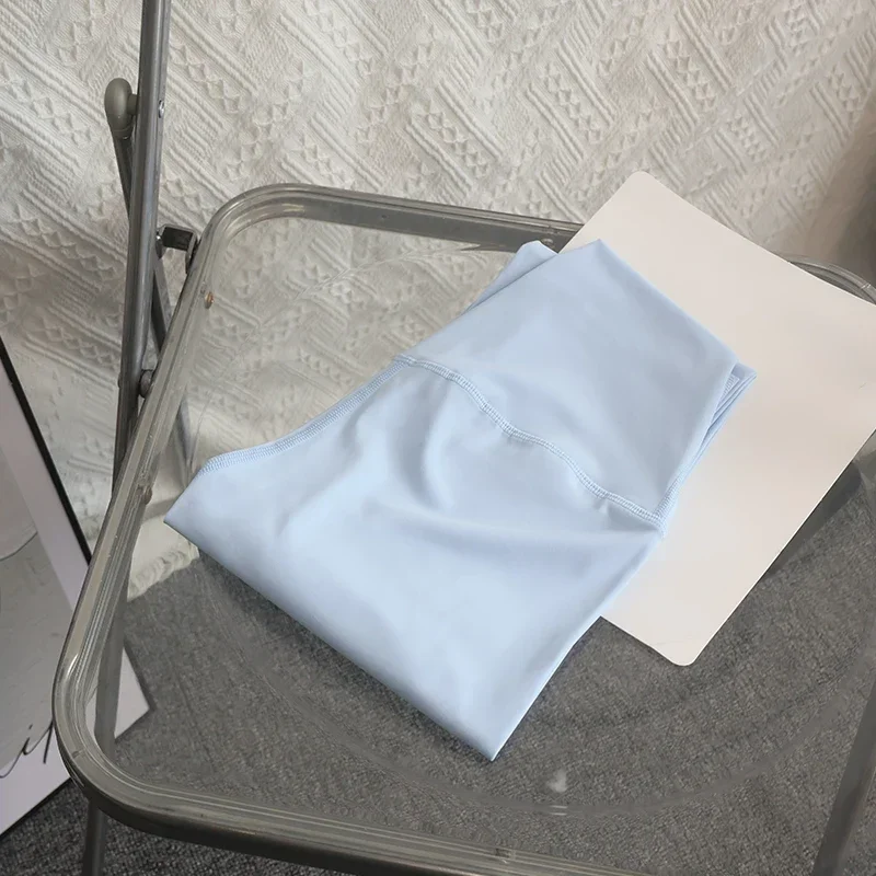 Legginsy do jogi oddychające szybkoschnące z wysokim stanem Beżowy