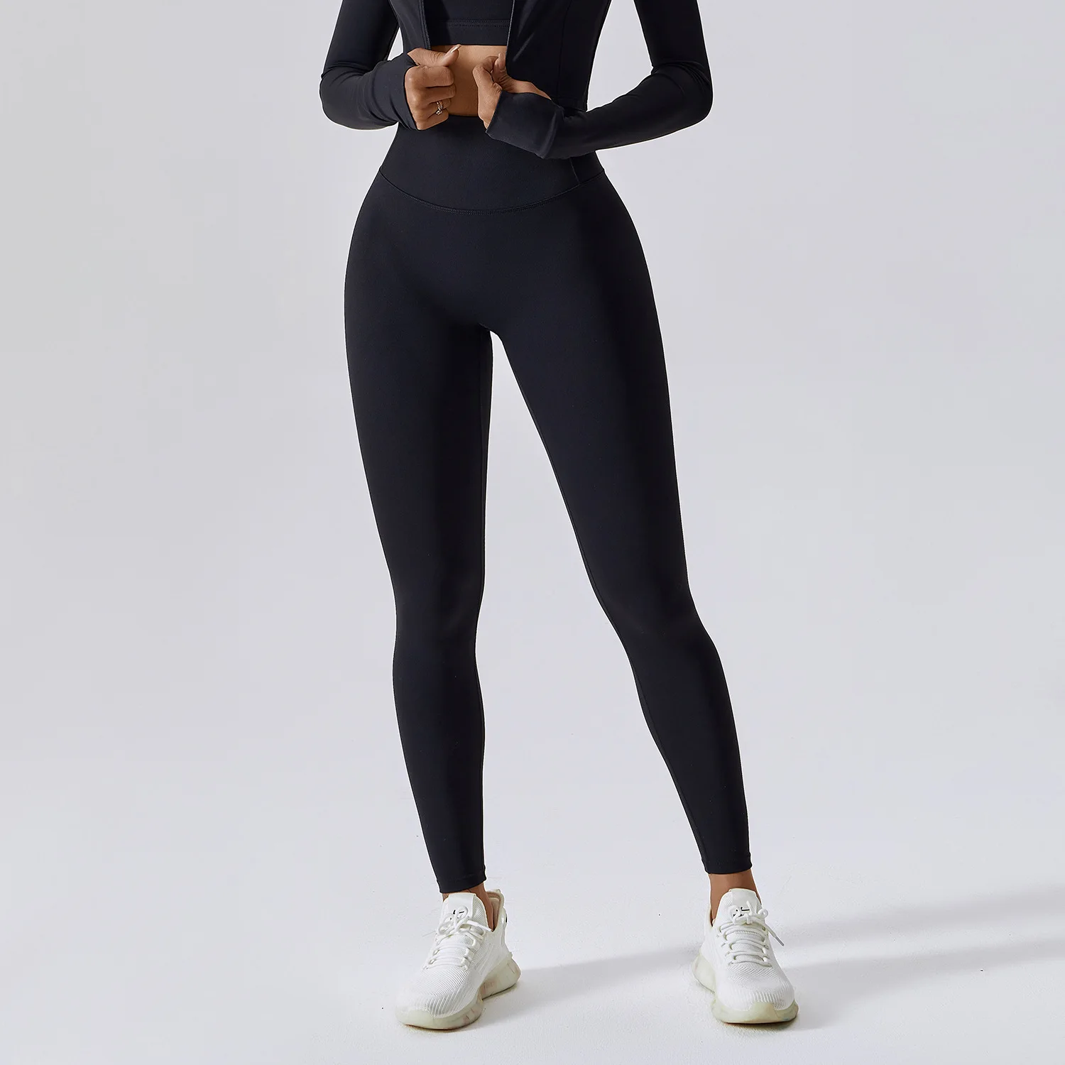 Legginsy do jogi wysokim stanem Push Up sportowe fitness Azure