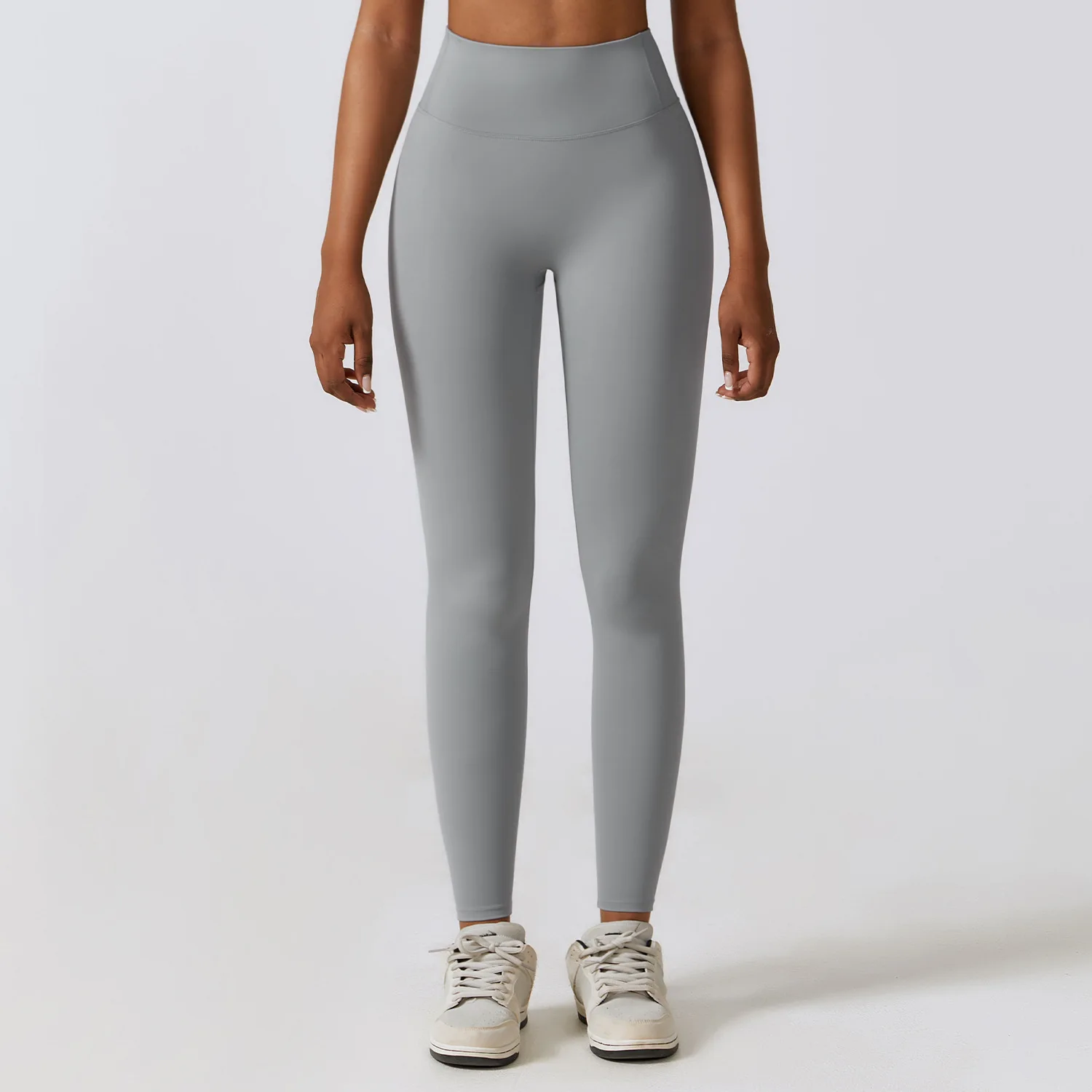 Legginsy do jogi wysokim stanem Push Up sportowe fitness Zielony mech