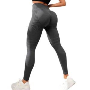 Legginsy kompresyjne 3D wyszczuplające na cellulit z wysokim stanem Czarny