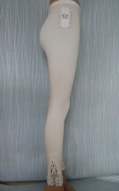 Legginsy koronkowe capri 3/4 w dużych rozmiarach do 7XL Ciemnoszary