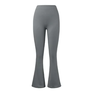 Legginsy mikro-prążek V-back Push Up z wysokim stanem Szary