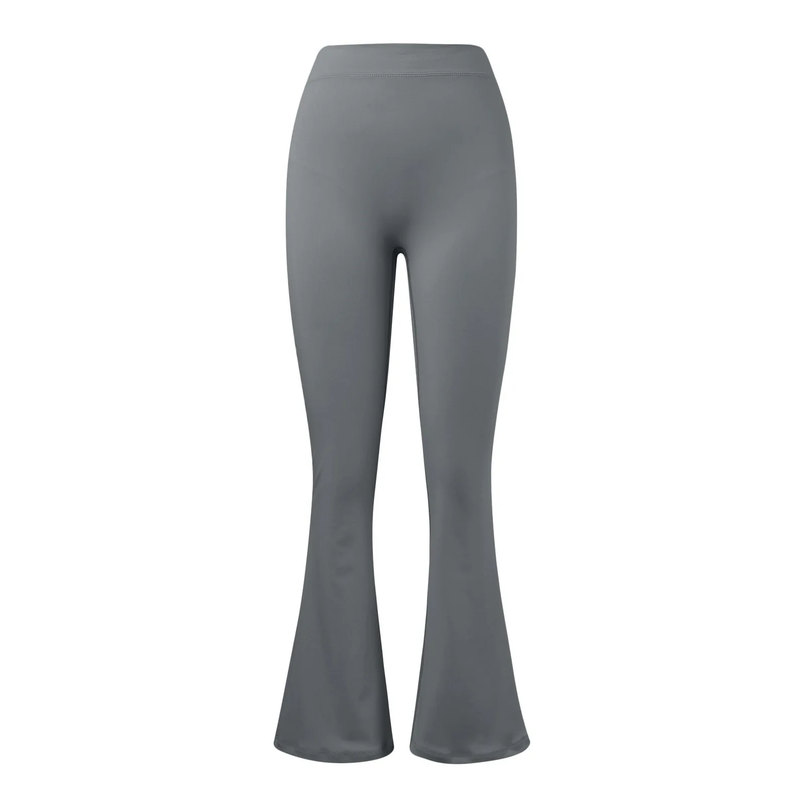 Legginsy mikro-prążek V-back Push Up z wysokim stanem Szary