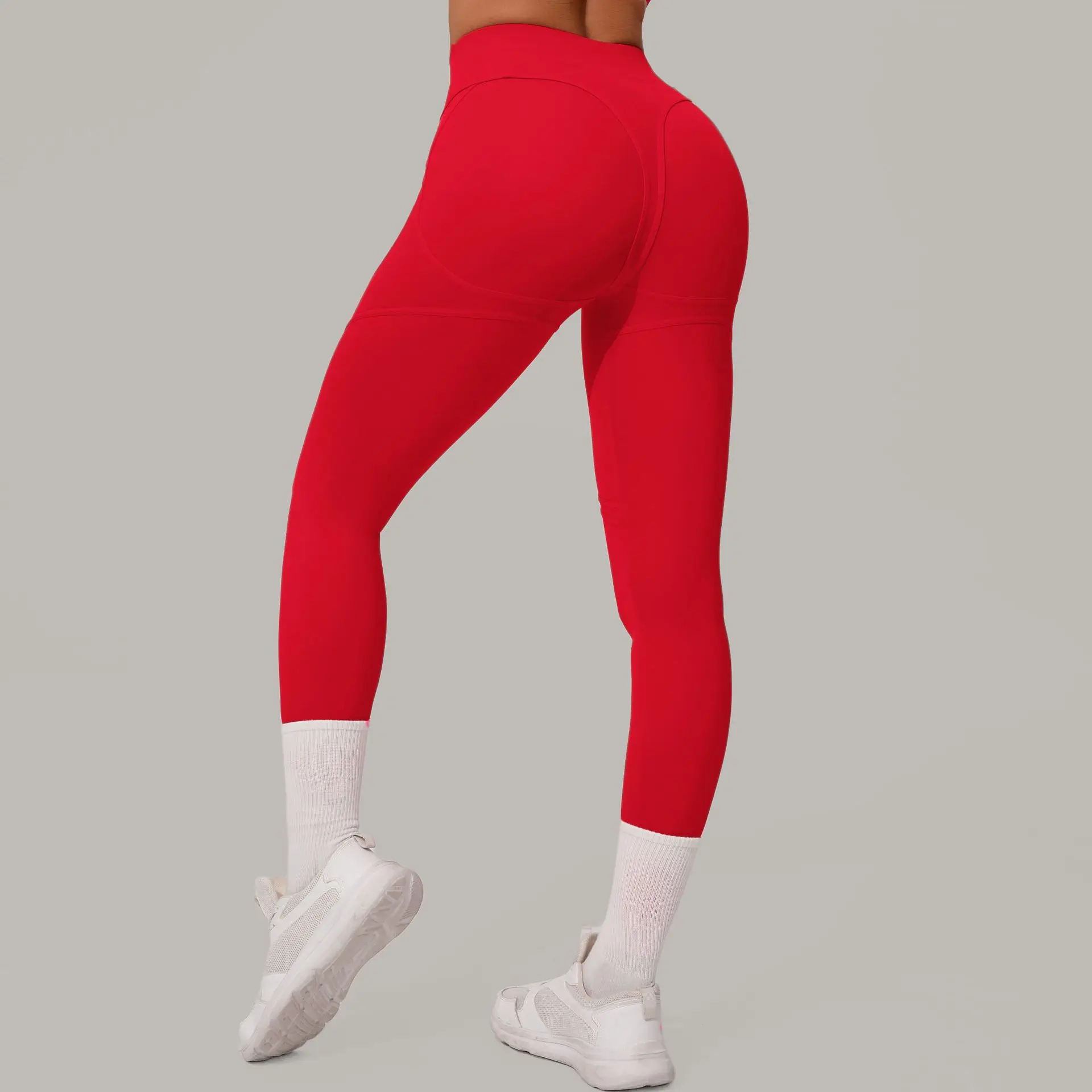 Legginsy push-up do biegania z efektem modelowania bioder Ciemny niebieski