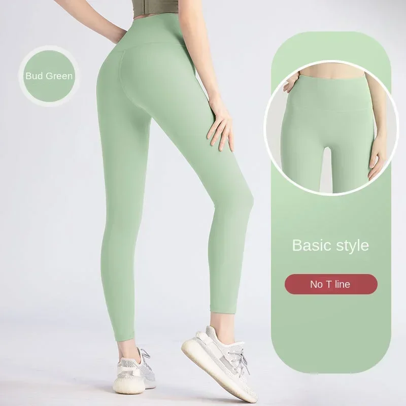 Legginsy push-up do jogi z efektem modelowania pośladków Szary