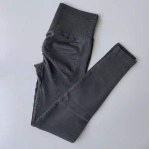 Legginsy Push Up do siłowni bezszwowe z wysokim stanem Szary