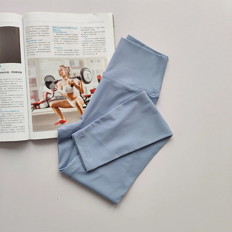 Legginsy sportowe damskie wysoki stan szybkoschnące fitness Azure