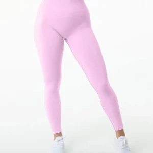 Legginsy treningowe push-up z efektem nagości Różowy