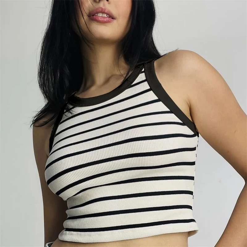 Letni crop top z nadrukiem Brasil Ciemnoszary