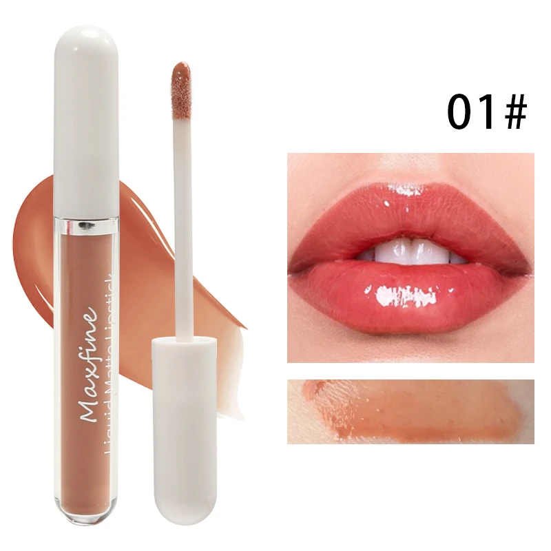 Lustrzana szminka glazura długotrwała bez smug - tani K-beauty Błękitny