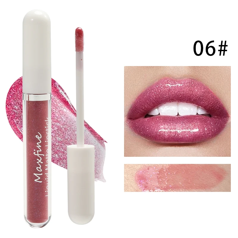 Lustrzana szminka glazura długotrwała bez smug - tani K-beauty Khaki