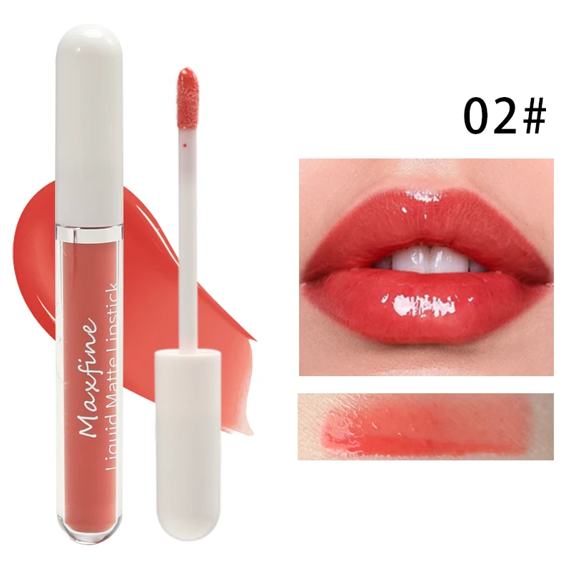 Lustrzana szminka glazura długotrwała bez smug - tani K-beauty Jasnożółty