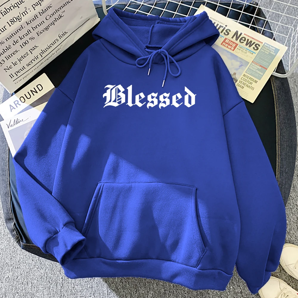 Luźna bluza polarowa z kapturem w stylu streetwear Złoto