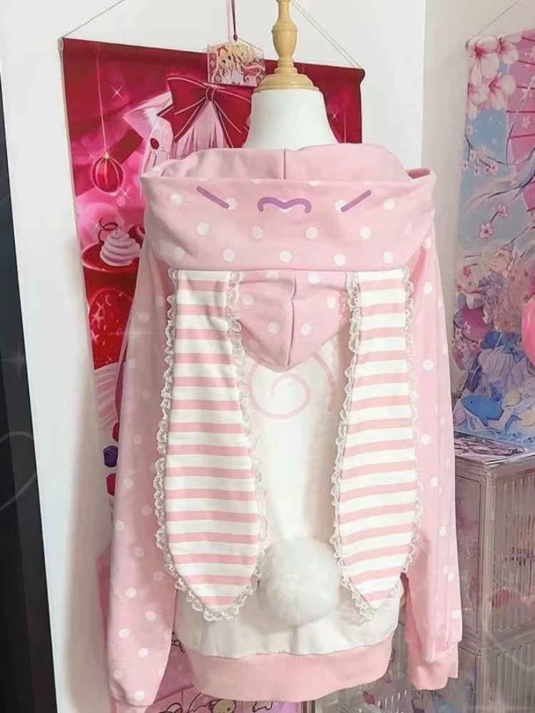 Damski luźny płaszcz z kapturem i zamkiem w stylu vintage Pomarańczowy