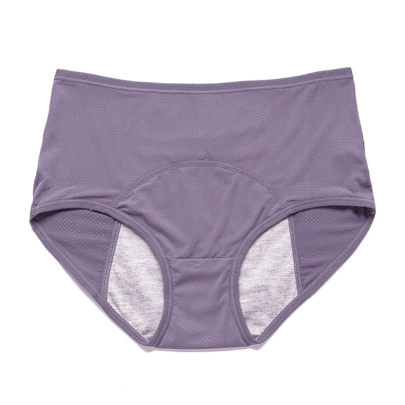 Majtki menstruacyjne damskie bawełniane L-8XL Beżowy