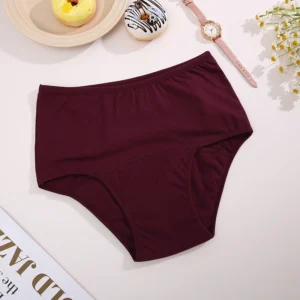 Majtki menstruacyjne damskie z wysokim stanem Niebieski