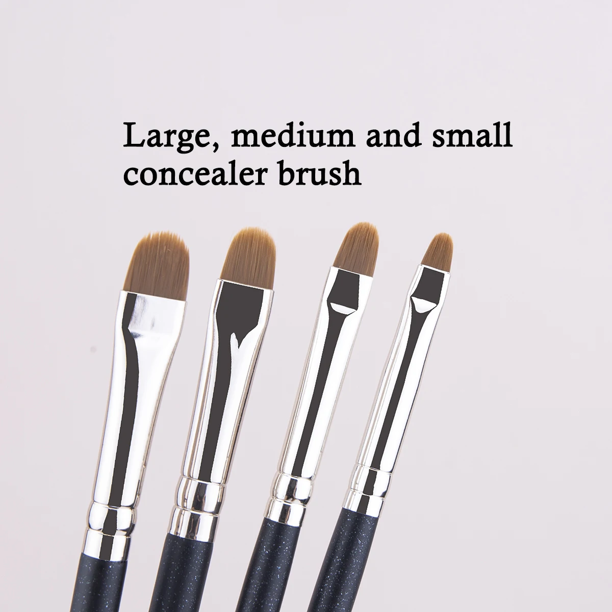Mały pędzel do korektora i żelowego eyelinera – 4 rozmiary Niebieski