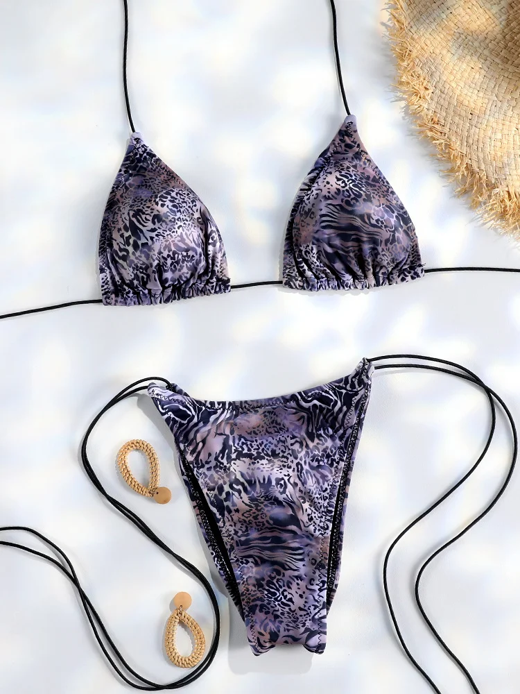 Micro bikini mini stringi damskie trójkątne z bandażem Kolba
