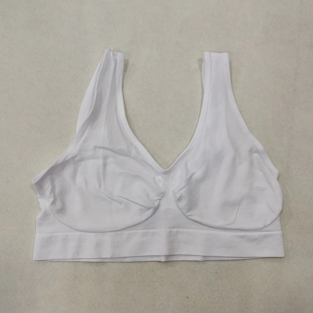 Miękki biustonosz do spania bez wkładek – wygodny bralette plus size Biały