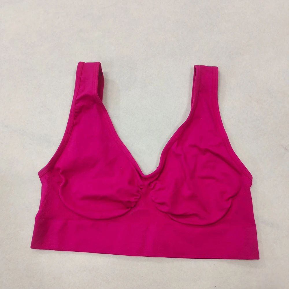 Miękki biustonosz do spania bez wkładek – wygodny bralette plus size Złoto