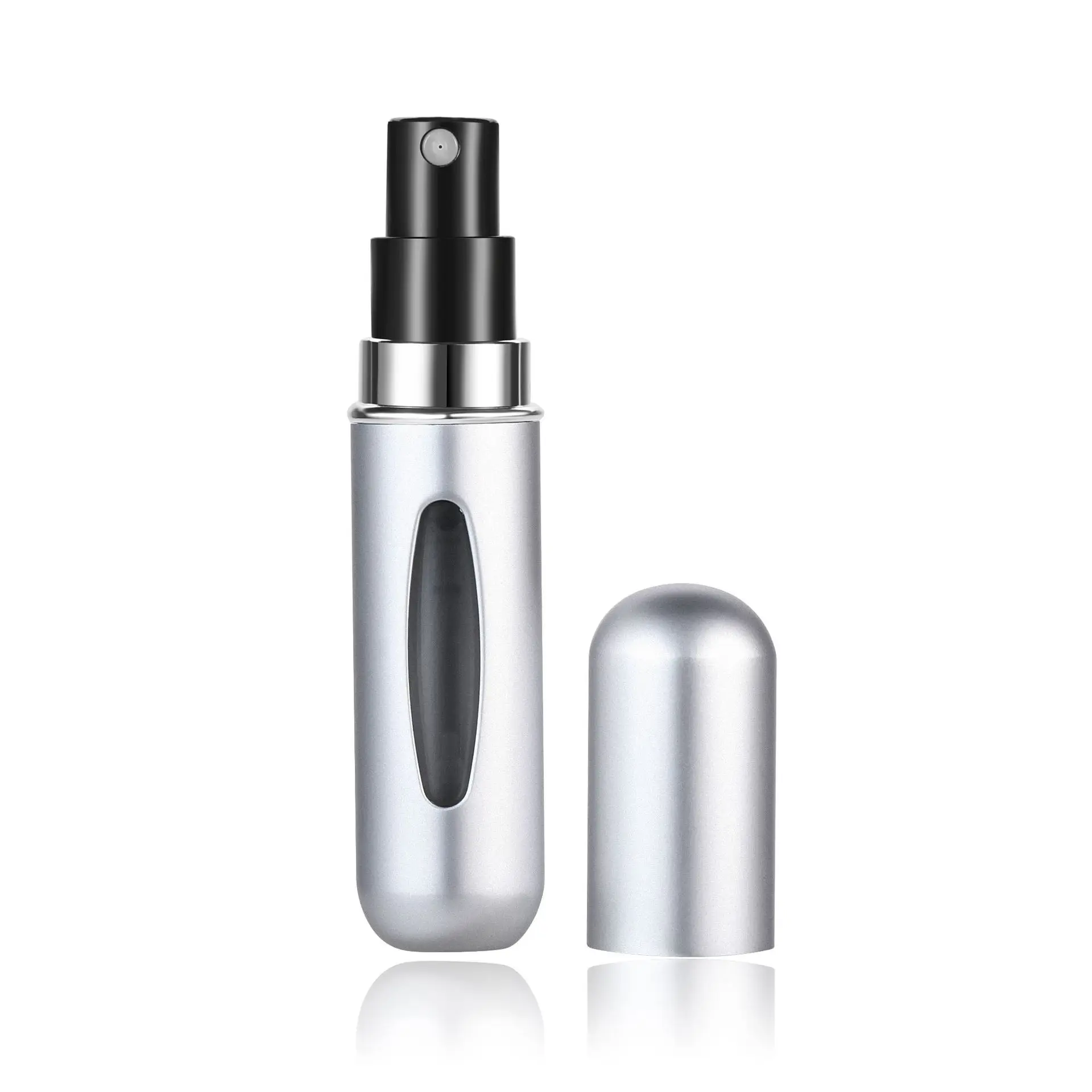 Mini atomizer do perfum 5/10 ml – aluminiowy spray podróżny Burgundia