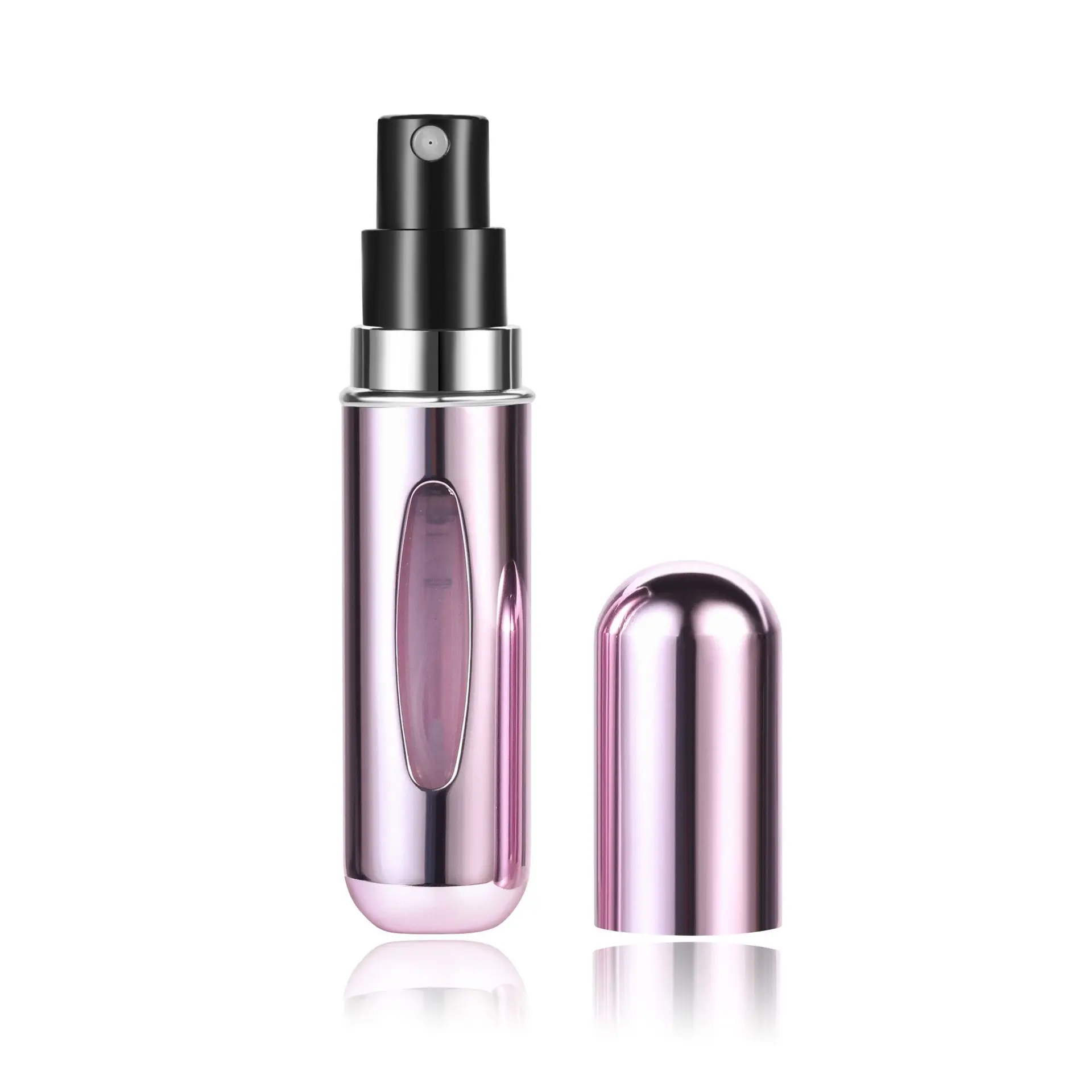 Mini atomizer do perfum 5/10 ml – aluminiowy spray podróżny Ciemny szary