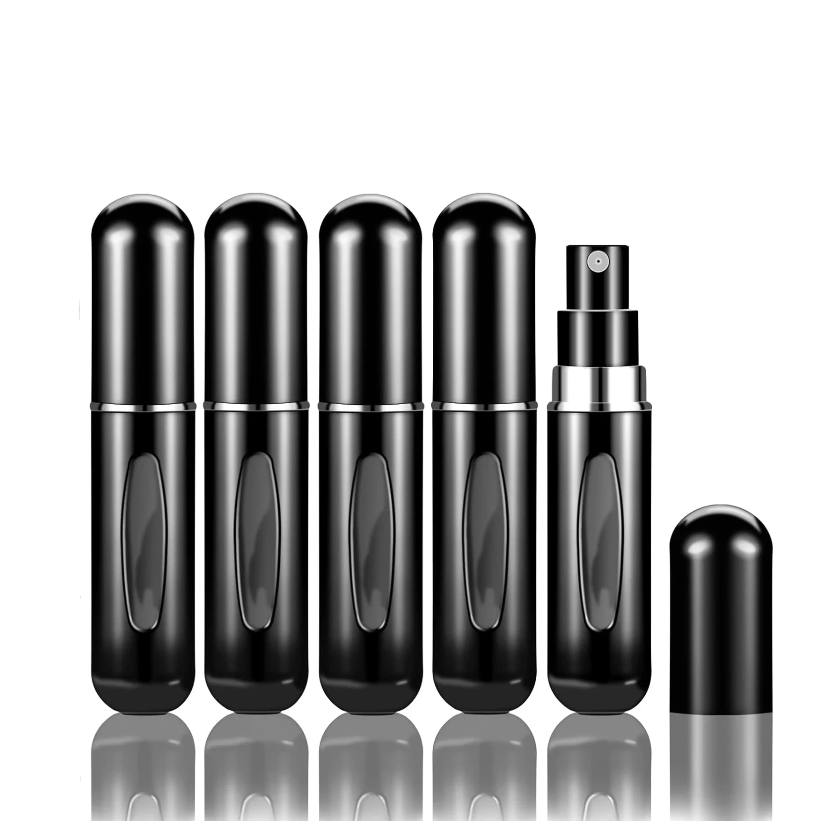 Mini atomizer na perfumy 5ml aluminiowy do podróży śliwka