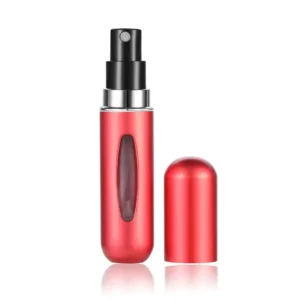 Mini butelka do perfum 5ml z pompką spray – przenośna Burgundia