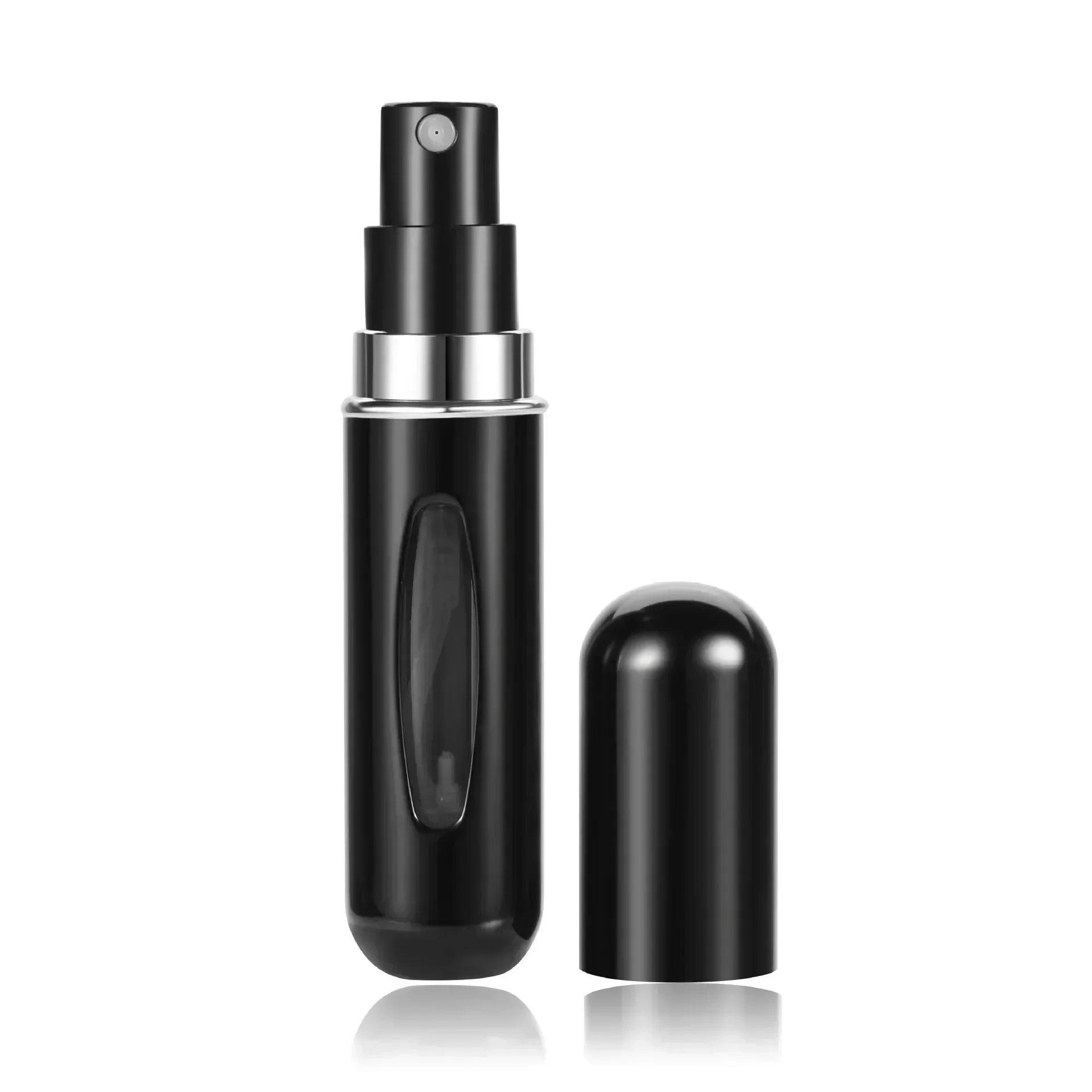 Mini butelka do perfum 5ml z pompką spray – przenośna Ciemny szary
