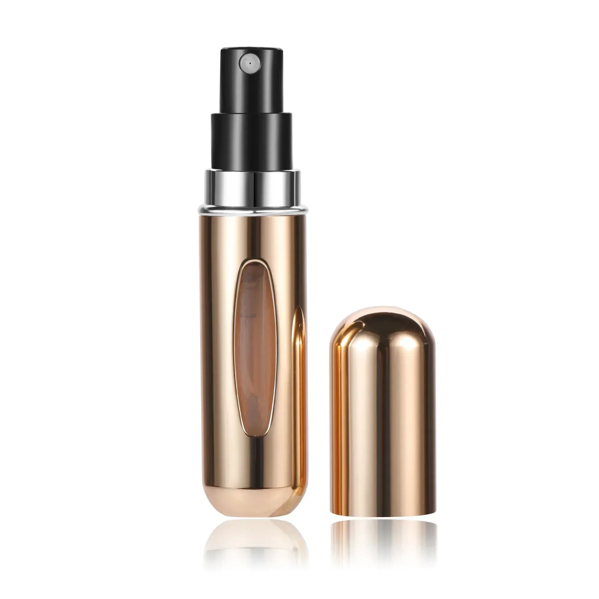 Mini butelka do perfum 5ml z pompką spray – przenośna Jasnoszary
