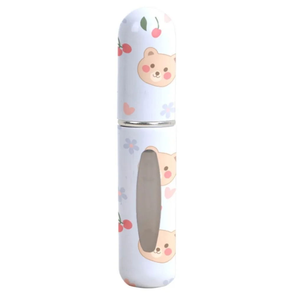 Mini butelka na perfumy 5ml do wielokrotnego napełniania — obrotowy atomizer podróżny Armijna zieleń