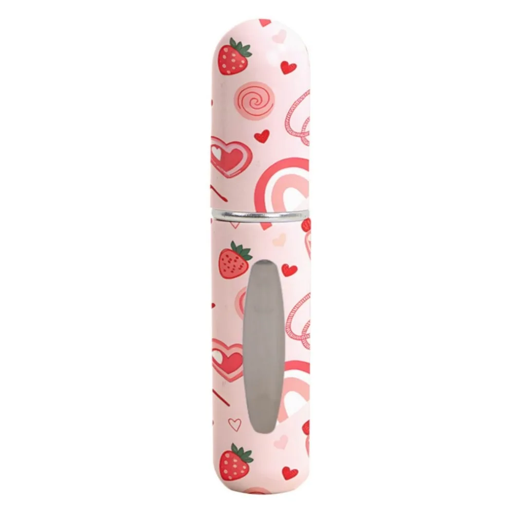 Mini butelka na perfumy 5ml do wielokrotnego napełniania — obrotowy atomizer podróżny Burgundia