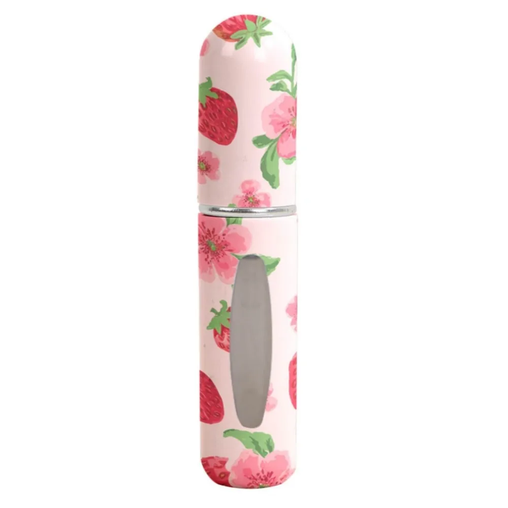 Mini butelka na perfumy 5ml do wielokrotnego napełniania — obrotowy atomizer podróżny śliwka