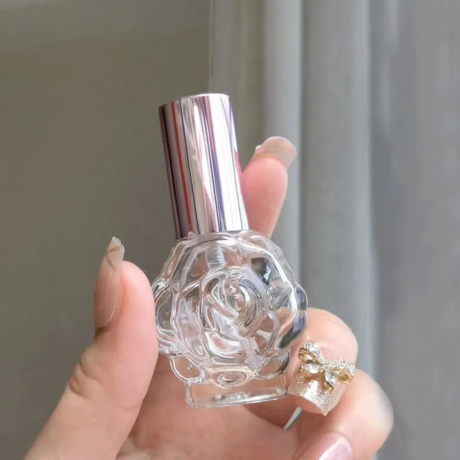 Mini flakonik na perfumy 10ml w kształcie kwiatka Khaki