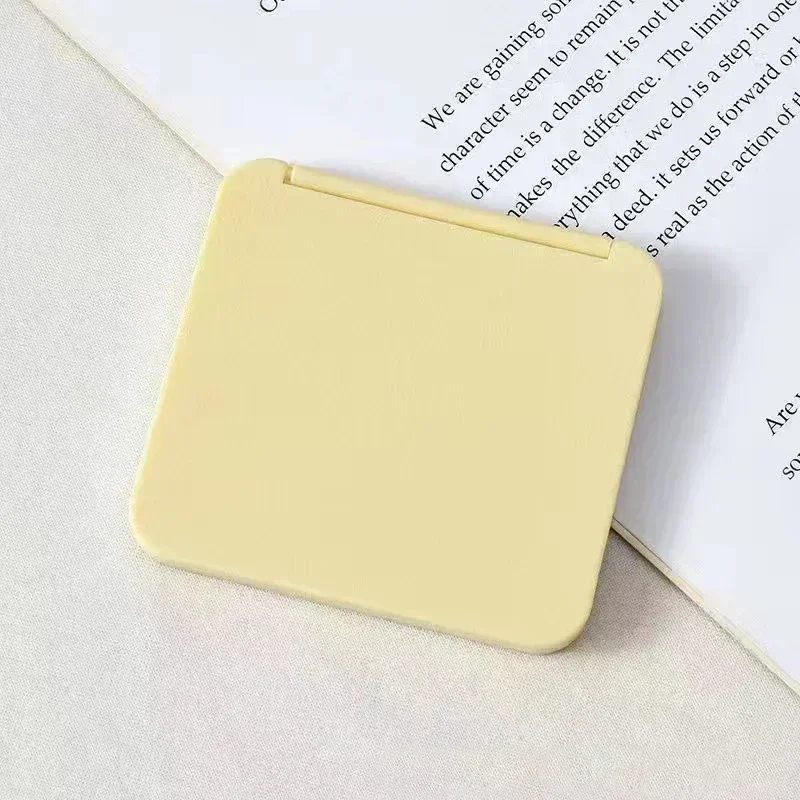 Mini lusterko kieszonkowe dwustronne składane wiele kolorów Zielony