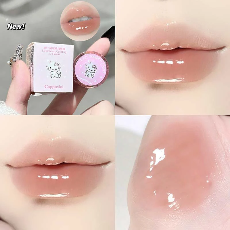 Mini pierścionkowa szminka jelly z połyskiem berry Armijna zieleń