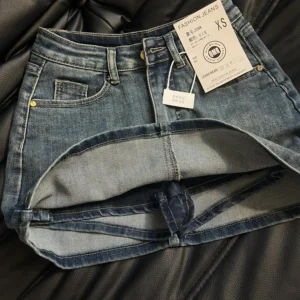 Mini spódniczka jeansowa Y2k vintage w stylu lat 90. Niebieski