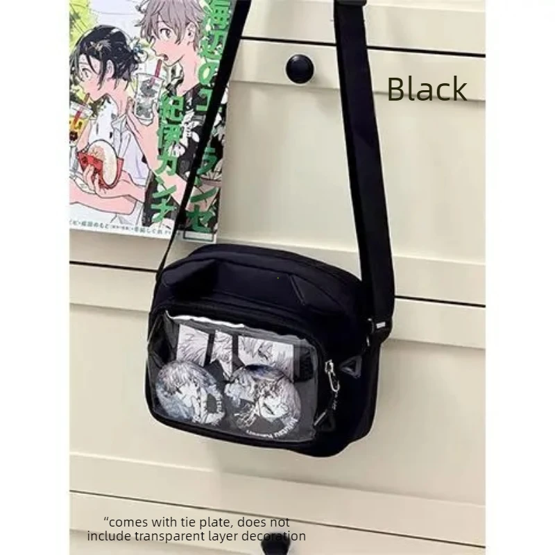 Mini torebka Ita Harajuku z haftem kota Piękna niebieska