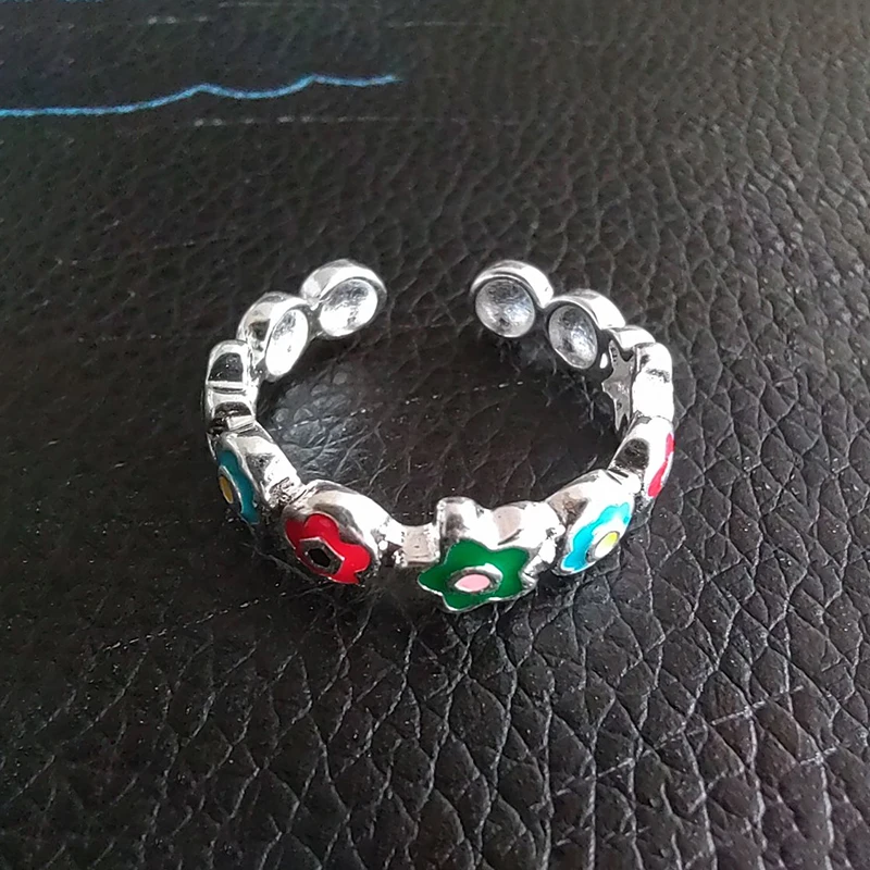 Minimalistyczne pierścionki z cyrkoniami - kolorowa biżuteria Pomarańczowy