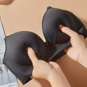 Mocno wyściełany biustonosz dla małego biustu, powiększający 12 cm Beżowy