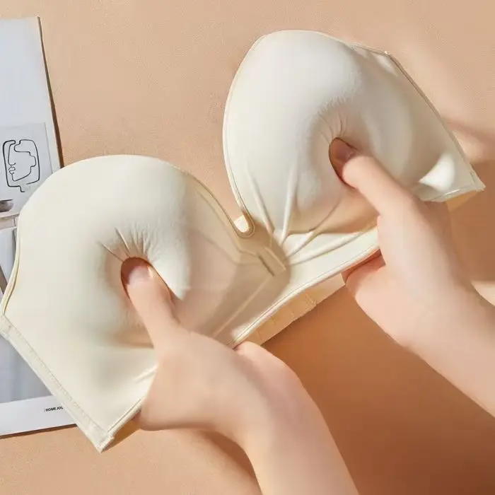 Mocno wyściełany biustonosz dla małego biustu, powiększający 12 cm Niebieski