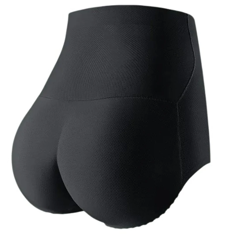 Modelujące majtki damskie z wyściółką push-up Brązowy