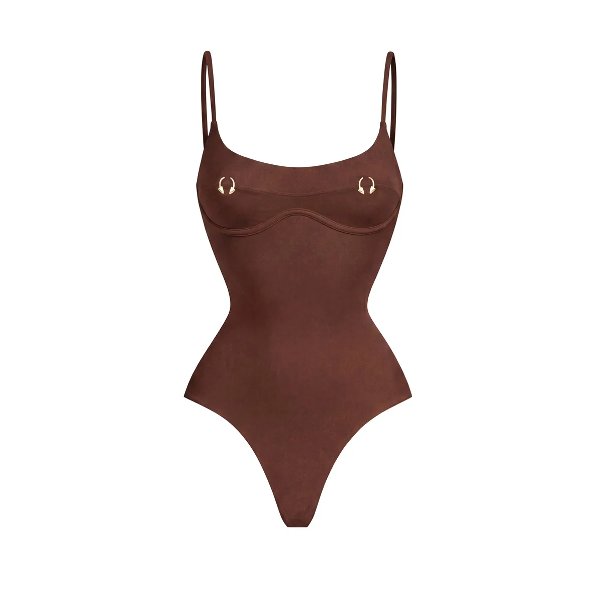 Monokini push-up wysoko wycięte dwuczęściowy strój kąpielowy 2026 Biały