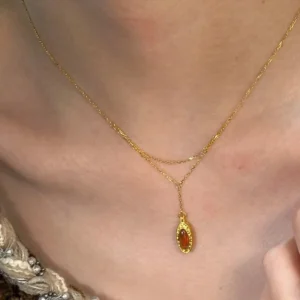 Naszyjnik z koim okiem srebrny 925 — dwuwarstwowy choker dla kobiet Biały