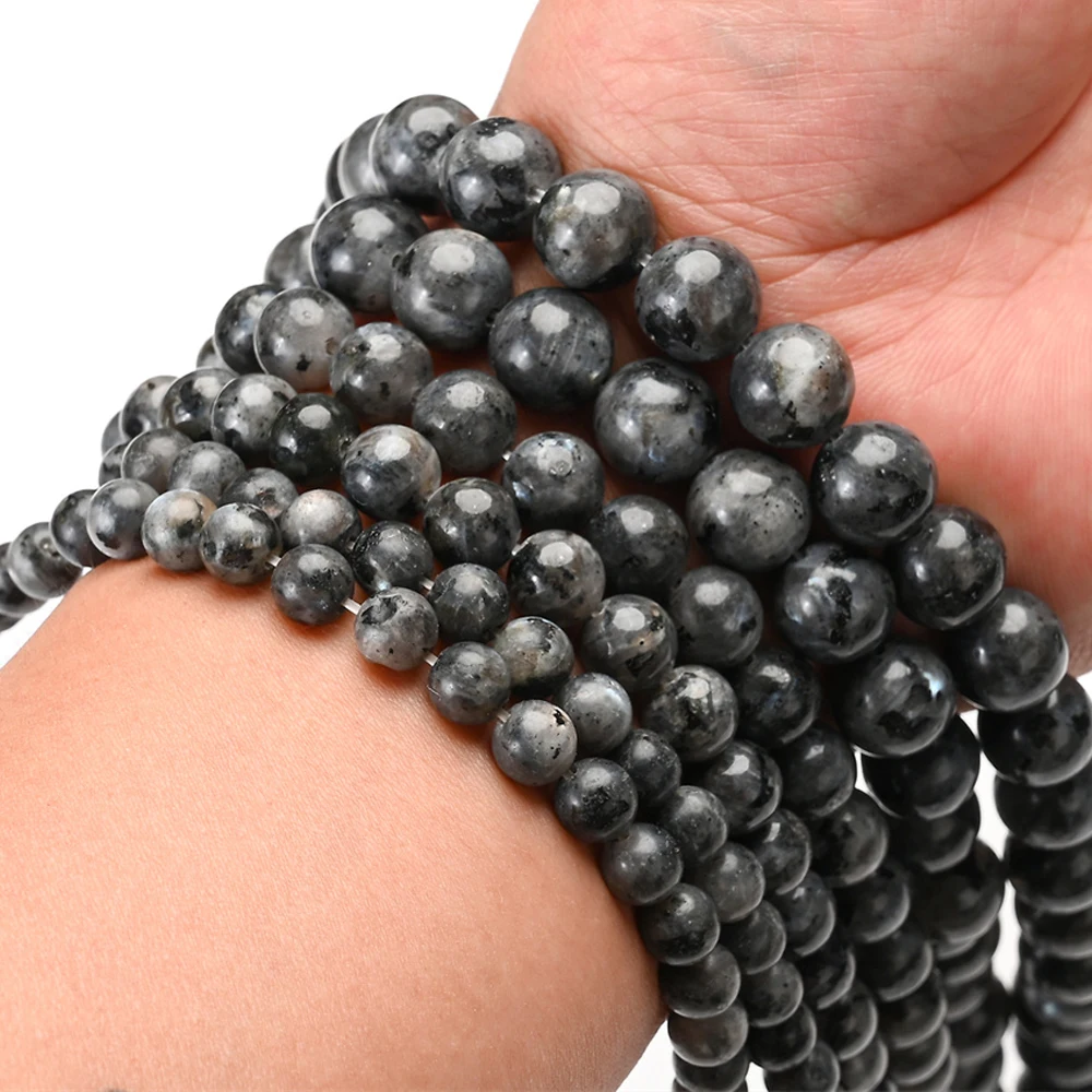 Naturalne kamienne koraliki do biżuterii DIY Błękitny