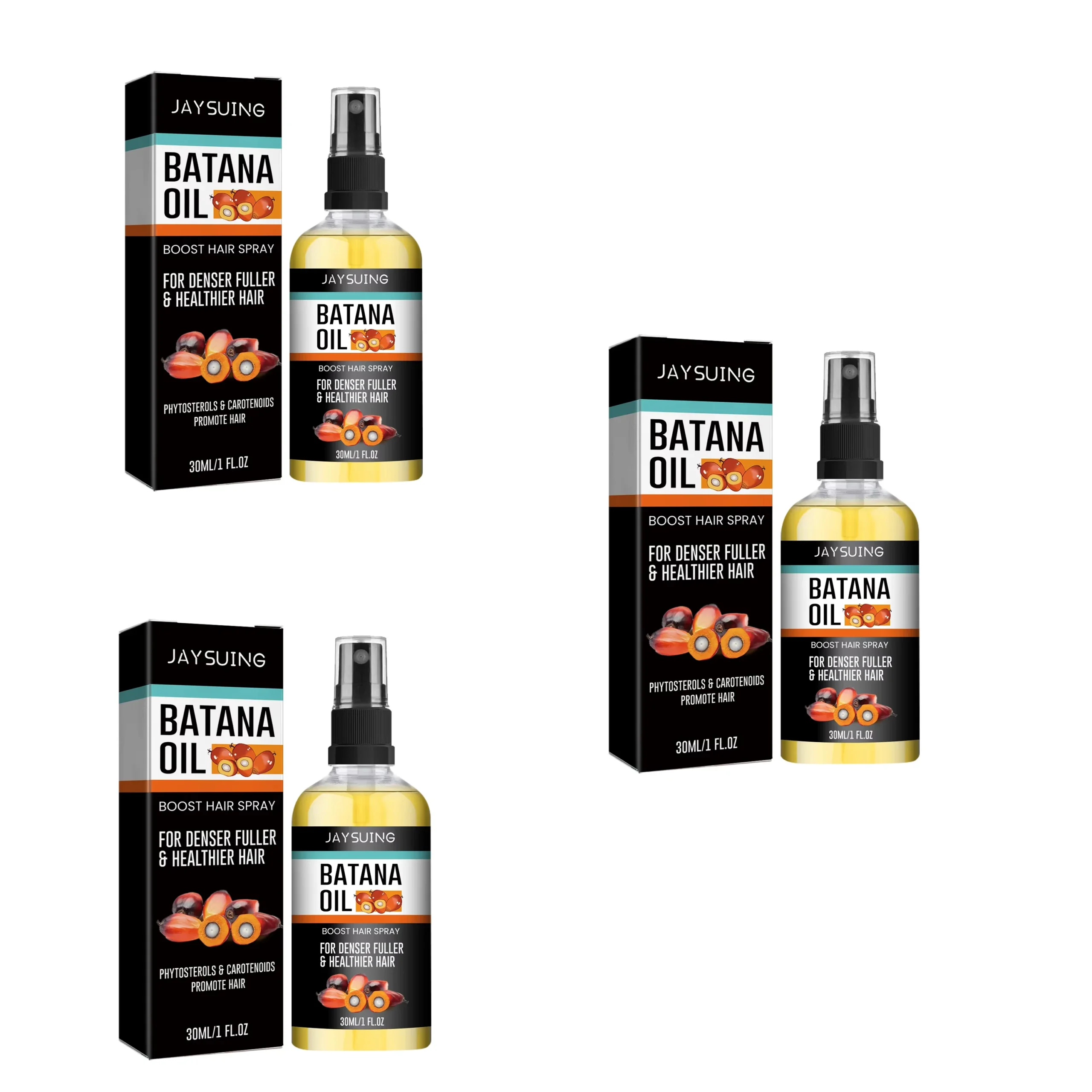 Naturalny spray z olejkiem Batana na wypadanie i wzrost włosów Jasnozielony