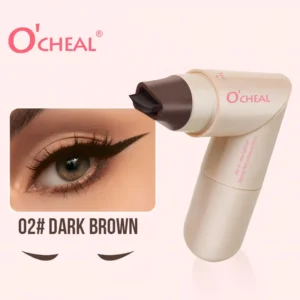 Obrotowy eyeliner dwustronny ze stemplem wodoodporny Błękitny